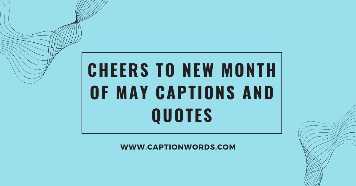 Cheers to New Month of May Captions and Quotes