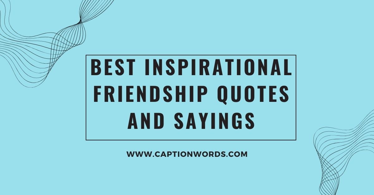 Best Inspirational Friendship Quotes and Sayings
