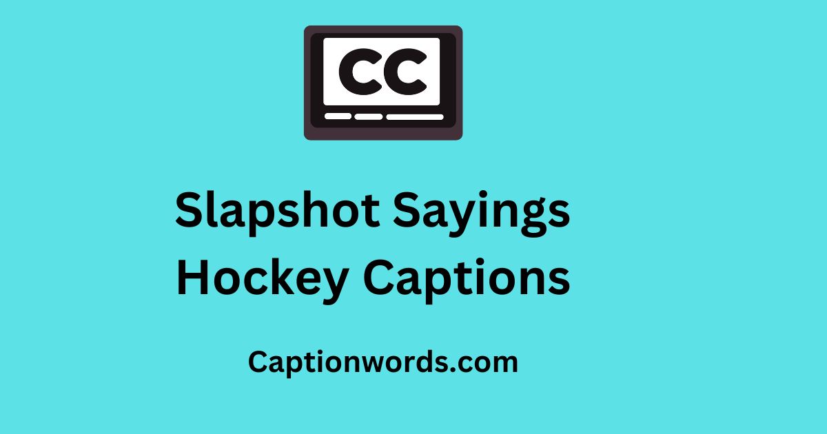 Hockey Captions