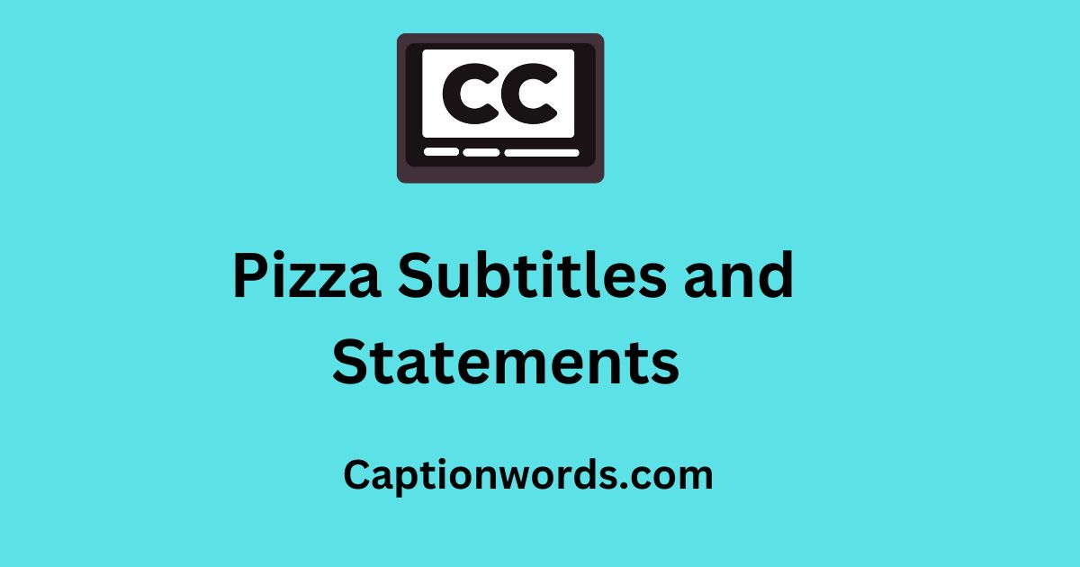 Pizza Subtitles