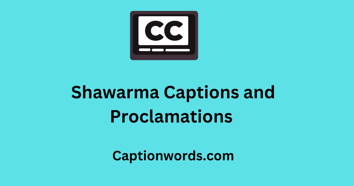 Shawarma Captions