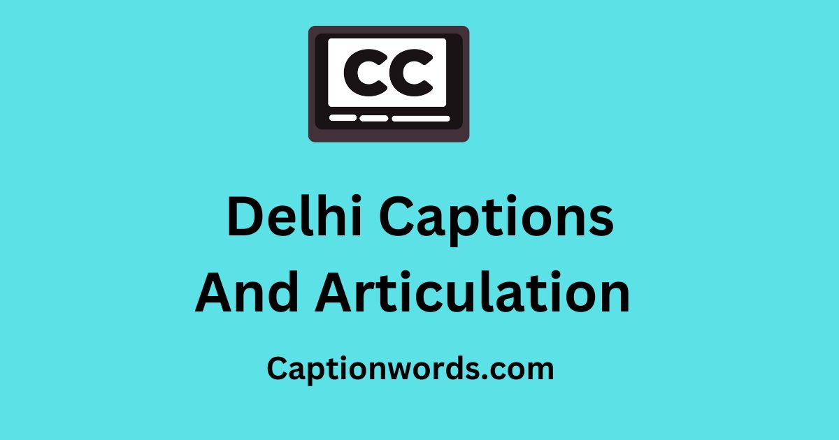 Delhi Captions